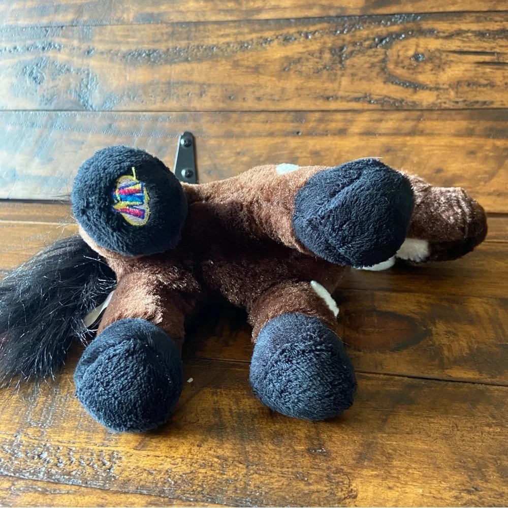 Ganz‎ Pinto Horse Brown White Plush Stuffed Animal Toy 8